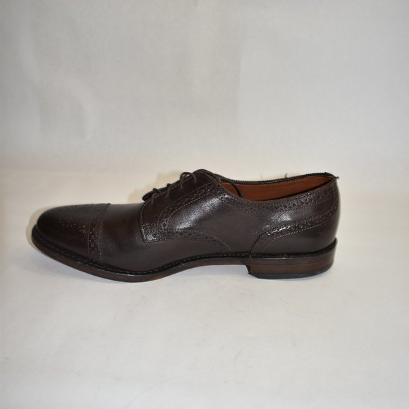 Allen Edmonds Sanford Cap Toe Derby Oxford Brown Leather Size 10.5 D main image 8